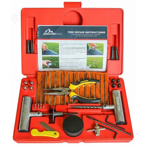 1. Boulder 56 Piece Tire Repair Kit