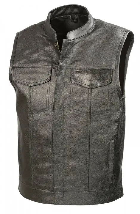 7. The Bikers Zone SOA Leather Vest